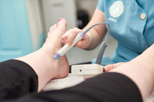 Vascular awareness month - doppler check on the feet