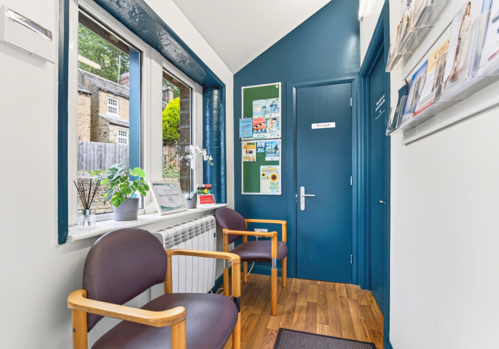 Round House Podiatry Huddersfield - Chiropody Clinic The waiting room at Round House Podiatry, huddersfield podiatry clinic