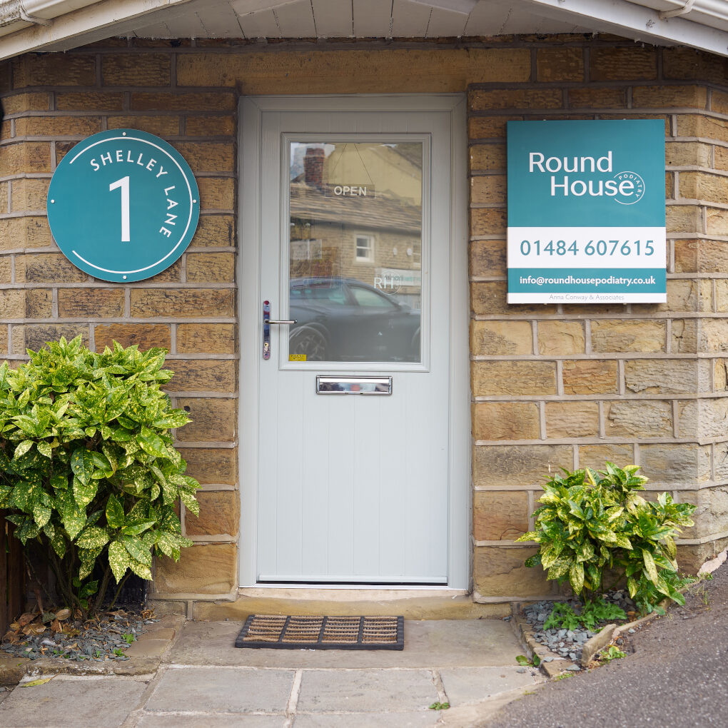Entrance to the Round House Podiatry Clinic in Kirkburton, Huddersfield, huddersfield podiatry clinic, foot and ankle clinic