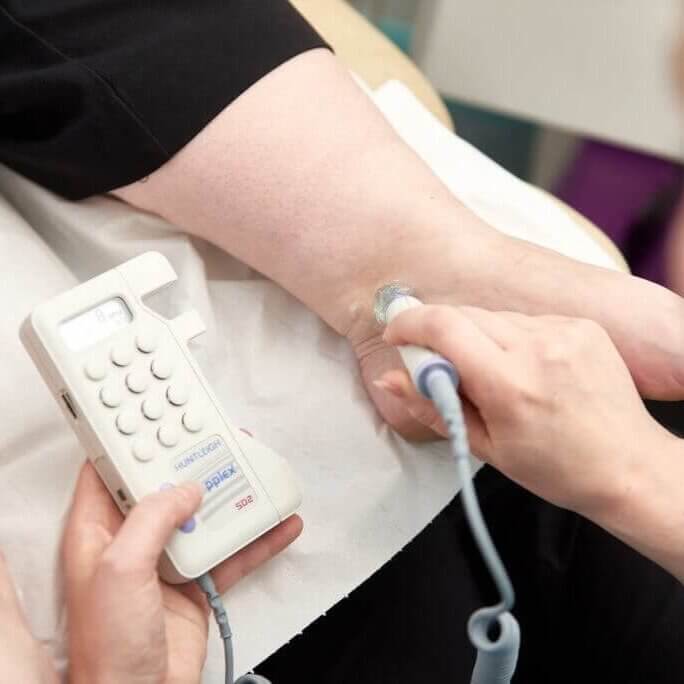 Circulation check for patients with diabetes